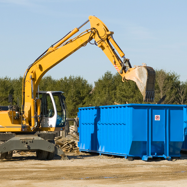 are there any restrictions on where a residential dumpster can be placed in Danville VA